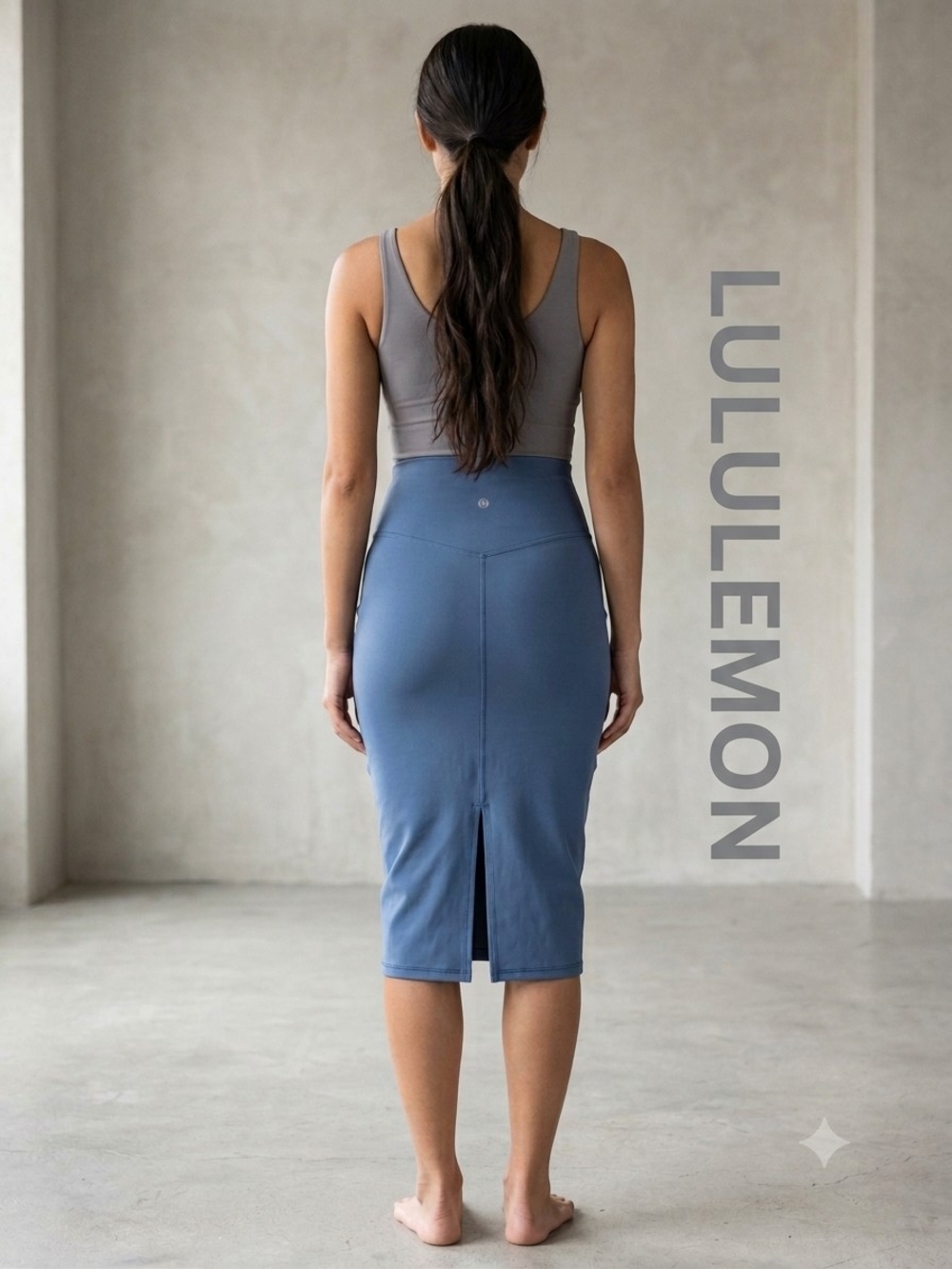 lululemon athletica Dusty Blue High-Rise Pencil Skirt